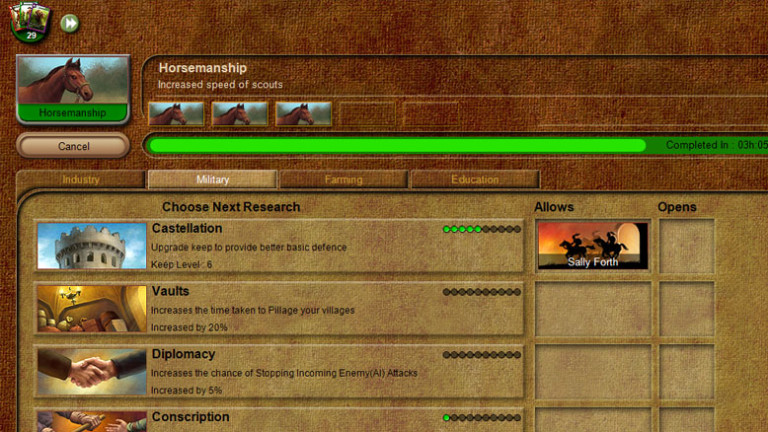 stronghold kingdoms research strategy